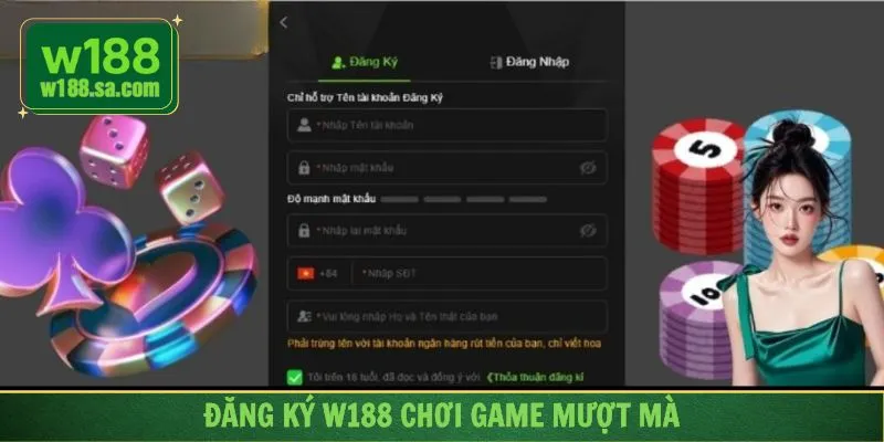 Hướng dẫn đăng ký W188 đơn giản và dễ hiểu